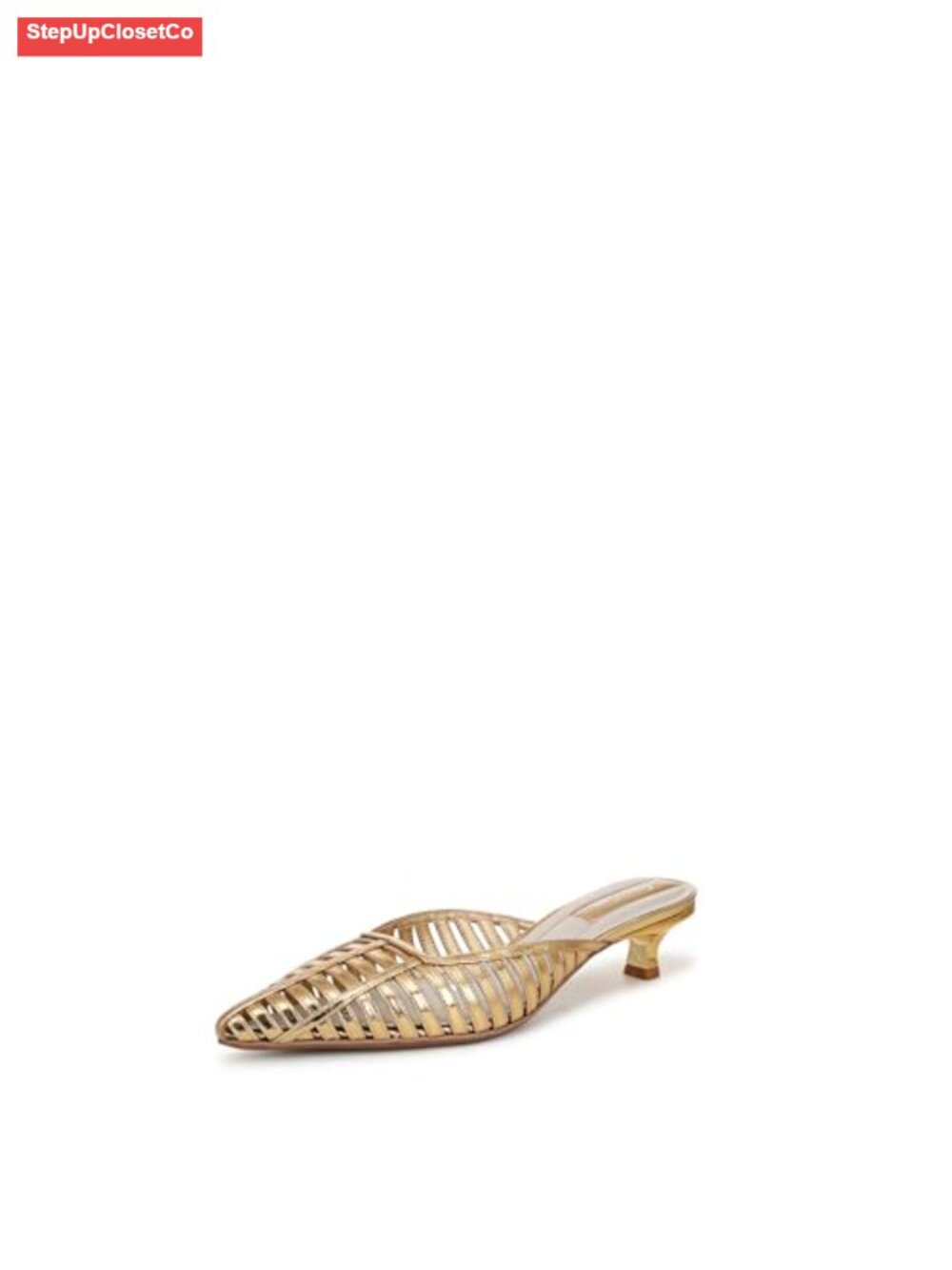 Franco Sarto Marlina Faux Leather Heeled Mule Slip On Kitten Heel